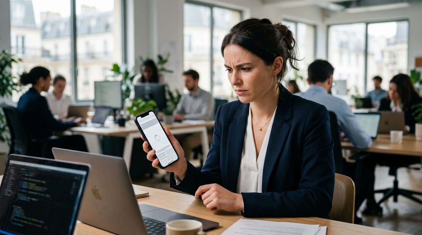 4. Votre site sur téléphone : lent, c'est perdu