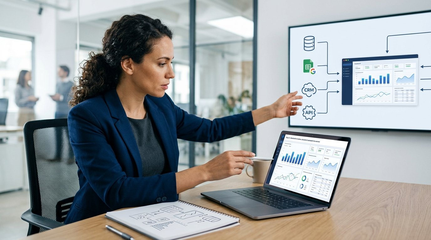 Étape 4 : Construire le tableau de bord et connecter les sources